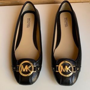 Michael Kors Fulton Metallic Logo Flats
